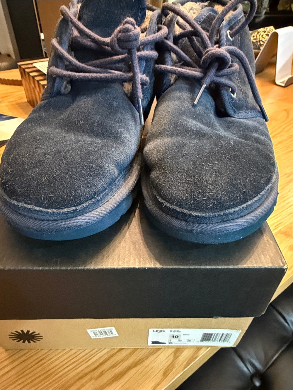 UGG Men's Navy Suede Chukka Boots